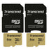 2 Packs Transcend 8GB UHS-1 Class 10 micro SD 500S Read up to 95MB/s Built with MLC Flash Memory Card with SD Adapter