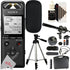 Sony PCM-A10 High-Resolution Audio Recorder Black + VidPro 1"Pr Shotgun Microphone Kit w/ Case and Accessory Kit