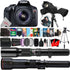 Canon EOS Rebel T6 18MP DSLR Camera with 18-55mm 500mm and 650-1300mm Lens Accessory Kit