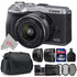 Canon EOS M6 Mark II 32.5MP Mirrorless Digital Camera Silver with 15-45mm Lens + Top Acccessory Kit