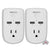2x Vivitar Smart Home Wi-Fi Outlet + 2 USB Ports Compatible with Alexa & Google Home No Hub Required