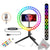Vivitar Vlog Essentials 10 Inch Full Color RGB LED Ring Light 360° Rotation with Phone Cradle Remote and Tripod