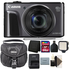Canon PowerShot SX720 HS 40x Optical Zoom Digital Camera Black with Accessory Kit