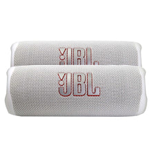 2x JBL Flip 6 Portable Waterproof Bluetooth Speaker (White)