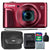 Canon PowerShot SX720 HS 20.3MP Digital Camera 40x Optical Zoom Red with Top Accessory Kit