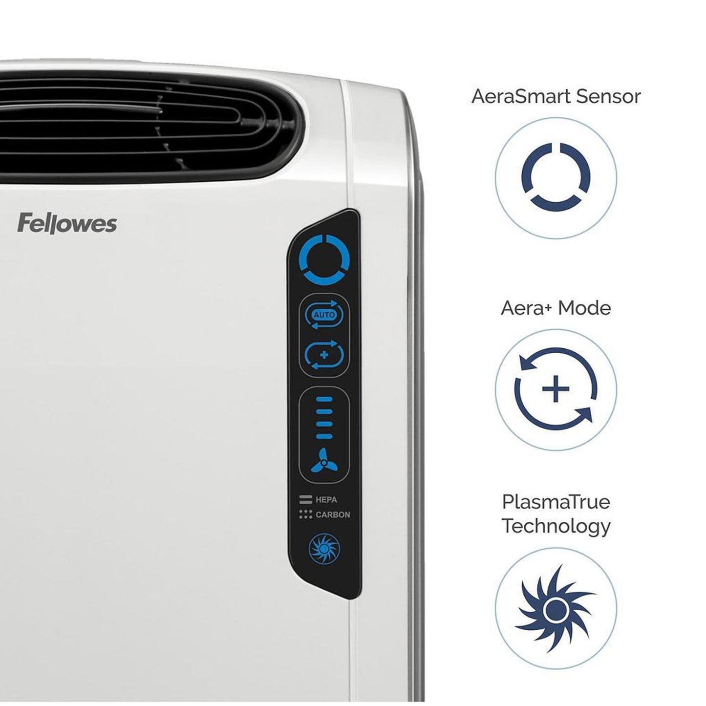 FELLOWES, INC. 9320801 REMOVES 99.97% OF AIRBORNE PARTICLES IN LARGE SIZED ROOMS 300-600 SQ. FT.