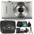 Canon Ixus 185 / Elph 180 20MP Digital Camera Silver with 8GB Deluxe Accessory Kit