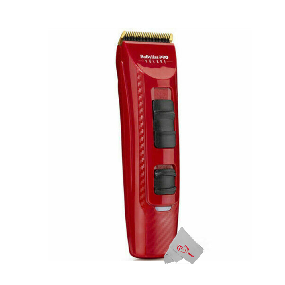 Babyliss Pro X2 Volare Ferrari Adjustable Clipper FXF811 Red with Large Styling Comb