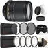 Nikon AF-S DX NIKKOR 18-105mm f/3.5-5.6G ED VR Lens with Top Accessory Bundle For Nikon D5300 , D5600 , D7100 and D7200