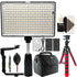 Professional 288 LED 1400 Lumens Video Light with Accessories