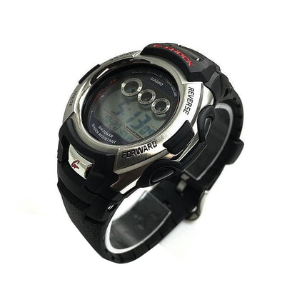 Men's Casio G-Shock Black Silicone Digital 46 mm Watch GWM500A-1A