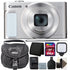 Canon PowerShot SX620 HS Digital Camera (White) + 64GB Memory Card + Wallet + Reader + LED Light + Case + 3pc Cleaning Kit