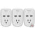 3x Vivitar Smart Home Wi-Fi Outlet + 2 USB Ports Compatible with Alexa & Google Home No Hub Required