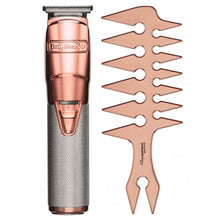 Babyliss Pro Cordless Metal Lithium Trimmer Rose Gold and BaBylissPRO Barberology Wide Tooth Styling Comb