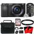 Sony ZV-E10 Flip-Out Touchscreen LCD Mirrorless Camera with 16-50mm + 55-210mm Accessory Kit