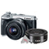 Canon EOS M6 24.2MP Mirrorless Digital Camera Silver with 15-45mm Lens + EF-M 22mm f2 STM Lens