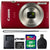 Canon IXUS 185 / ELPH 180 20MP Digital Camera Red with Accessory Kit