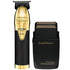 BaByliss PRO Gold FX Boost + Metal Trimmer FX787GBP with GAMMA+ Prodigy Wireless Foil Shaver