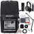 Zoom H2n ext 2-Input / 4 Track Handy Digital Audio Stereo Recorder with 5 Built-In Mic Array + Boya BY-BA20 Aluminum Alloy Desk Holder Microphone Stand Bracket + Zoom ZDM-1 Podcast Mic Pack Accessory Bundle + 32GB Memory Card + Battery & Charger