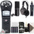 Zoom H1n 2-Input / 2-Track Portable Handy Recorder with Onboard X/Y Microphone and Mic Pack Accessory Bundle