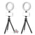 2pc Vivitar Vlog Podcast Essentials 6 Inches LED Ring Light Dimmable Lamp Accessory Kit