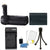 Vivitar Deluxe Power Grip For Canon 70D and 80D D-SLR Camera + Battery + 3pc Cleaning Kit + Mini Tripod