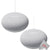 2 Pack Google Nest Mini 2nd Generation with Far-Field Voice Recognition Technology Smart Speaker with Dual Band Wifi Chalk