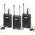 Vidpro XM-WTTR Dual Channel UHF Wireless Lavalier Microphone Set with 2 Transmitters and 1 Receiver