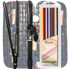 BaByliss Pro Porcelain Ceramic Straightening Iron 1" & Spring Curling Iron 1¼" with Accessories