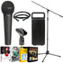 Behringer XM8500 Ultravoice Dynamic Cardioid Vocal Microphone + Mic Boom Stand Bundle