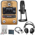 Zoom AC-2 Acoustic Creator Guitar Effects Pedal + TXF-8 Cables + Boya Multipattern Microphone and Headphone + More
