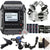 Zoom F1-LP 2-Input / 2-Track Portable Digital Handy Multitrack Field Recorder with Lavalier Microphone + Zoom XYH-5 - X/Y Microphone Capsule  + Zoom SMF-1 Shock Mount +  ZOOM HRM-7 Handy Recorder Mount - 7 Inch +  Two 32GB Micro SD Card + AAA Batteries