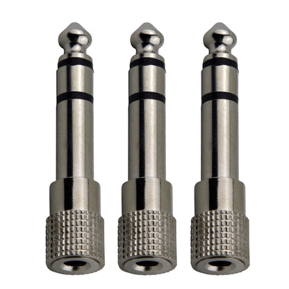 3x Pig Hog Solutions 3.5mm(F) to 1/4"(M) Stereo Adapter