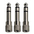 3x Pig Hog Solutions 3.5mm(F) to 1/4"(M) Stereo Adapter
