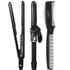 BaByliss Pro Porcelain Ceramic Straightening Iron 1" & Spring Curling Iron 1¼" BPCPP6UC with Conair Pro Precision Comb