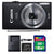 Canon IXUS 185 / ELPH 180 20MP Digital Camera Black with 8GB Accessory Kit