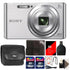Sony DSC-W830 20.1MP Digital Camera (Silver) with 48GB Accessory Kit