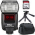 Nikon SB-5000 AF Speedlight Flash with 12" Heavy Duty Table Top Tripod Accessory Kit