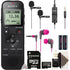 Sony ICD-PX470 Stereo Digital Voice Recorder with JLAB JBUDS2 Earbuds + BY-M1DM Kit