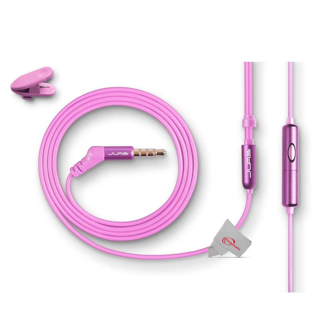 JLAB Jbuds Metal Earbuds Pink Compatible with All Mobile Smart Devices and MP3 Players