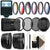 Slave Flash with 58mm Accessory Kit for Canon T6i and T5