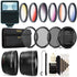 Slave Flash with 58mm Accessory Kit for Canon T6i and T5