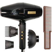 BaBylissPRO BLACKFX High-Performance Turbo Dryer with Large Styling 3191-2501 Styling Comb