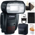 Canon 600EX Speedlite Flash Black 5739B002 with Canon Original Case + Bundle