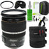 Canon EF-S 17-55mm f/2.8 IS USM Lens with 77mm Tulip Lens Hood and Accessory Bundles
