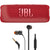 JBL Flip 6 Portable Waterproof Bluetooth Speaker (Red) with JBL T110 in Ear Headphones