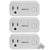 Vivitar Wireless WiFi Smart Plug with USB Port - IOS, Alexa, Android and Google Compatible - 3 Units
