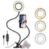 Selfie Ring Light with Cell Phone Holder for Live Stream Makeup,3 Color Modes, 360 ° Flexible Goose neck with Desk Clamp Clip