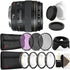 Canon EF 85mm f/1.8 USM Lens + 58mm Filter Kit + Macro Kit + Tulip Lens Hood + Rear & Front Cap + 3pc Cleaning Kit