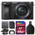Sony Alpha a6500 Mirrorless 24.2MP Digital camera with 16-50mm Lens and Accessory Kit